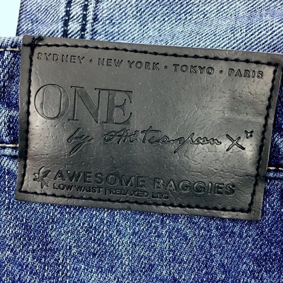 One Teaspoon Jeans Women's Baggies Relaxed Leg Low Waist 29P Ankle - Picture 9 of 10